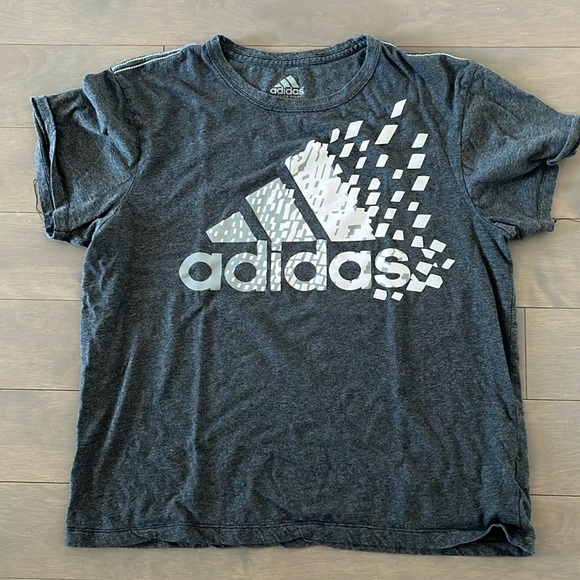 Preloved adidas cotton tee in grey - Picture 1 of 2